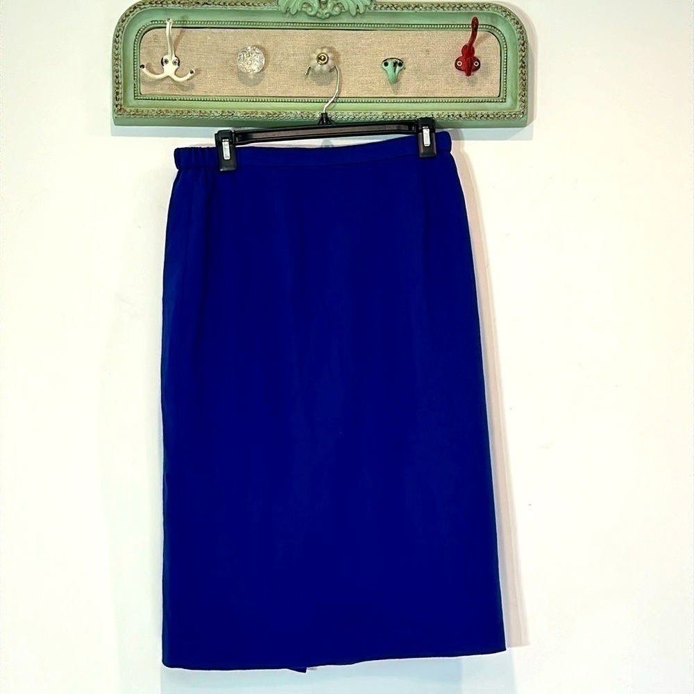 Vintage wool blend professional career woman’s pencils skirt